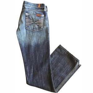 7 for all man kind jeans with detailed pockets